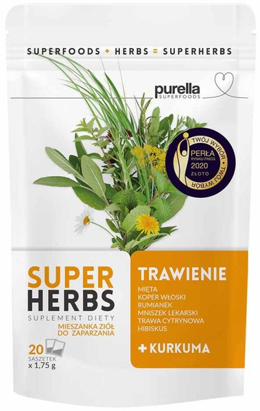 Mieszanka ziołowa Trawienie 20x 1,75 g Purella Superherbs - suplement diety