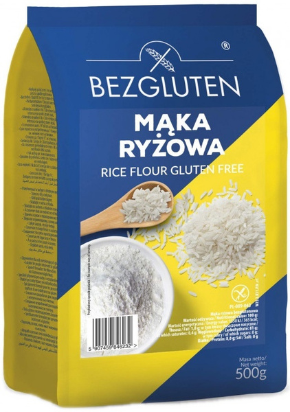 Mąka ryżowa bezglutenowa 500 g Bezgluten