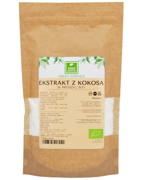 Ekstrakt z kokosa w proszku BIO 250 g Instant