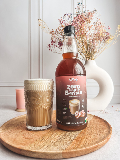 Syrop Zero ze stewią Piernik bez cukru 1000 ml LoCCo Barista Syrup Gingerbread