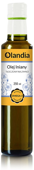 Olej Lniany - tłoczony na zimno 250 ml - Olandia
