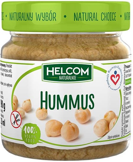 Hummus naturalny bezglutenowy 190 g Helcom