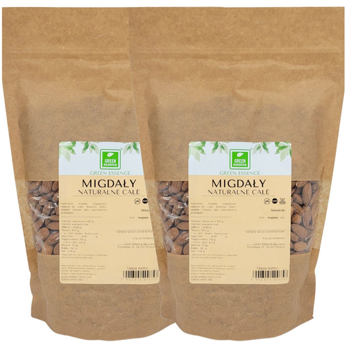 Migdały całe naturalne - duże 2x 1 kg - ZESTAW