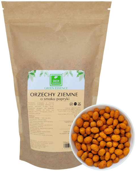 Orzeszki ziemne w panierce Paprykowe 500 g orzechy w cieście Przekąska Crispy Nuts