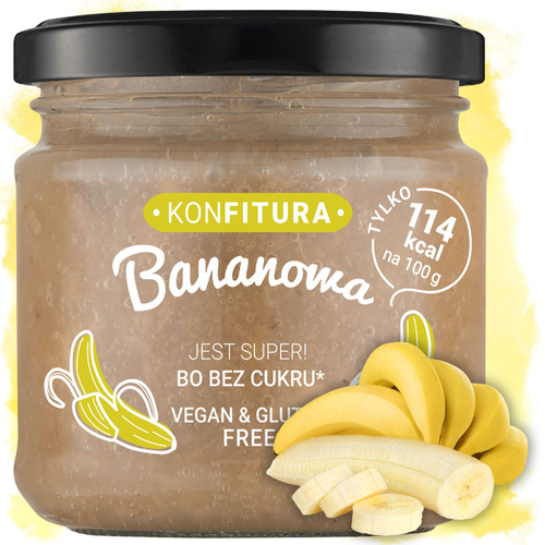 Konfitura bananowa bez dodatku cukru 190 g Devaldano