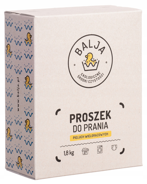 BALJA Ekologiczny proszek do prania pieluch wielorazowych 1.8kg