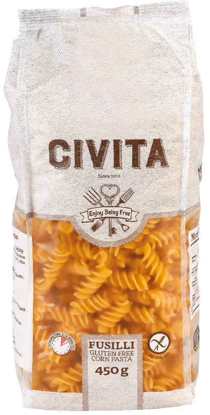 Makaron kukurydziany Bezglutenowy Fusilli 450 g Civita