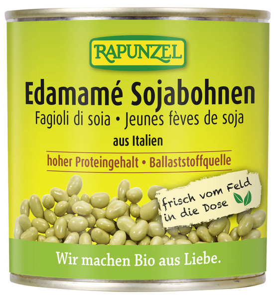 Soja Edamame w zalewie Bio puszka 200 g (130 g) Rapunzel