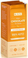 Czekolada wegańska Keto Słoneczna Pomarańcza MCT 80 g BeKeto Vegan Chocolate Sunshine Orange