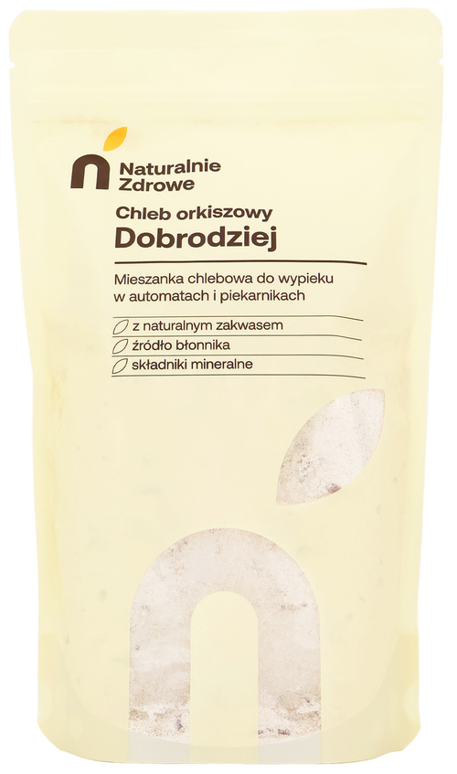 Mieszanka chlebowa Chleb Dobrodziej orkiszowy 500 g Naturalnie Zdrowe