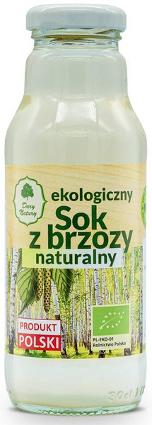 Sok z brzozy Naturalny Ekologiczny BIO  270 ml butelka Dary Natury