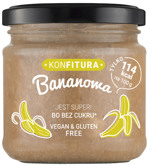 Konfitura bananowa bez dodatku cukru 190 g Devaldano