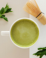 Matcha zielona herbata 100 g + Napój roślinny Macadamia Barista 1 L + spieniacz - Zestaw Matcha Latte