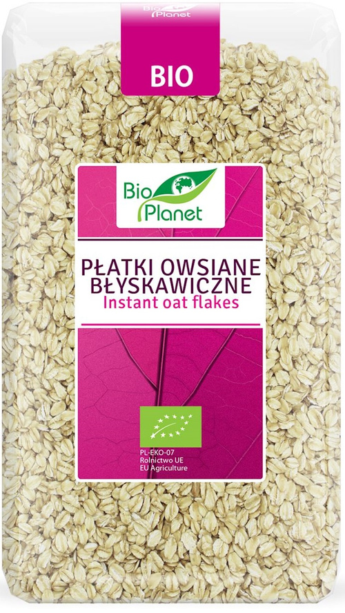 Płatki owsiane błyskawiczne Ekologiczne 600 g - Bio Planet
