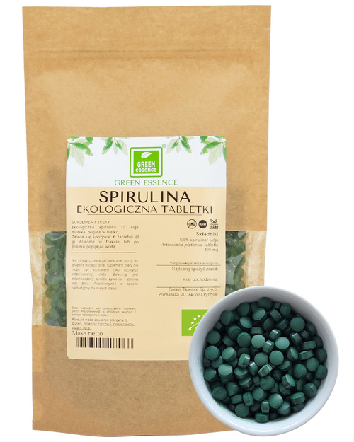 Spirulina BIO 500 mg tabletki 500 g Superfood - suplement diety