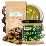 Ciasto Kadayif pieczone 200 g + Krem pistacjowy Pistacjela Targroch 300 g