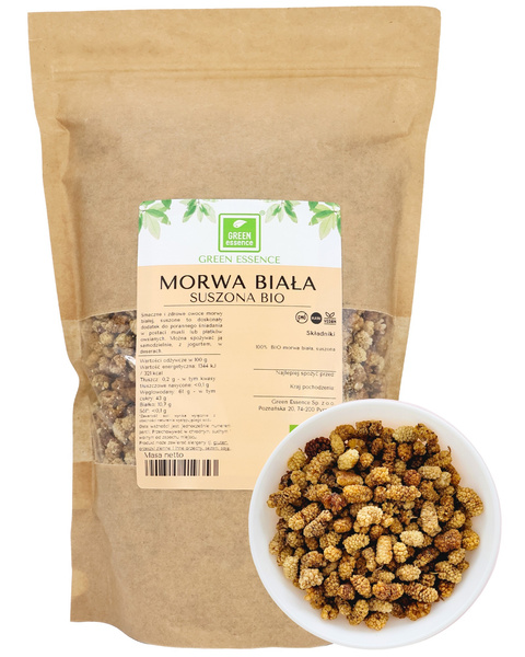 Morwa biała suszona 1 kg BIO - Green Essence
