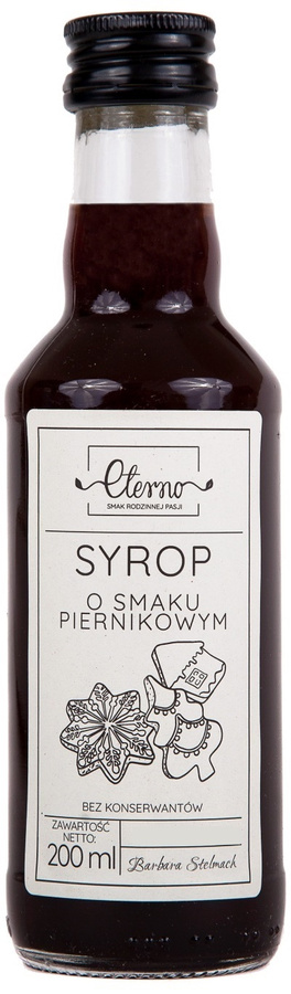 Syrop dyniowy + piernikowy + cynamonowo-karmelowy Zestaw Eterno 3x 200 ml