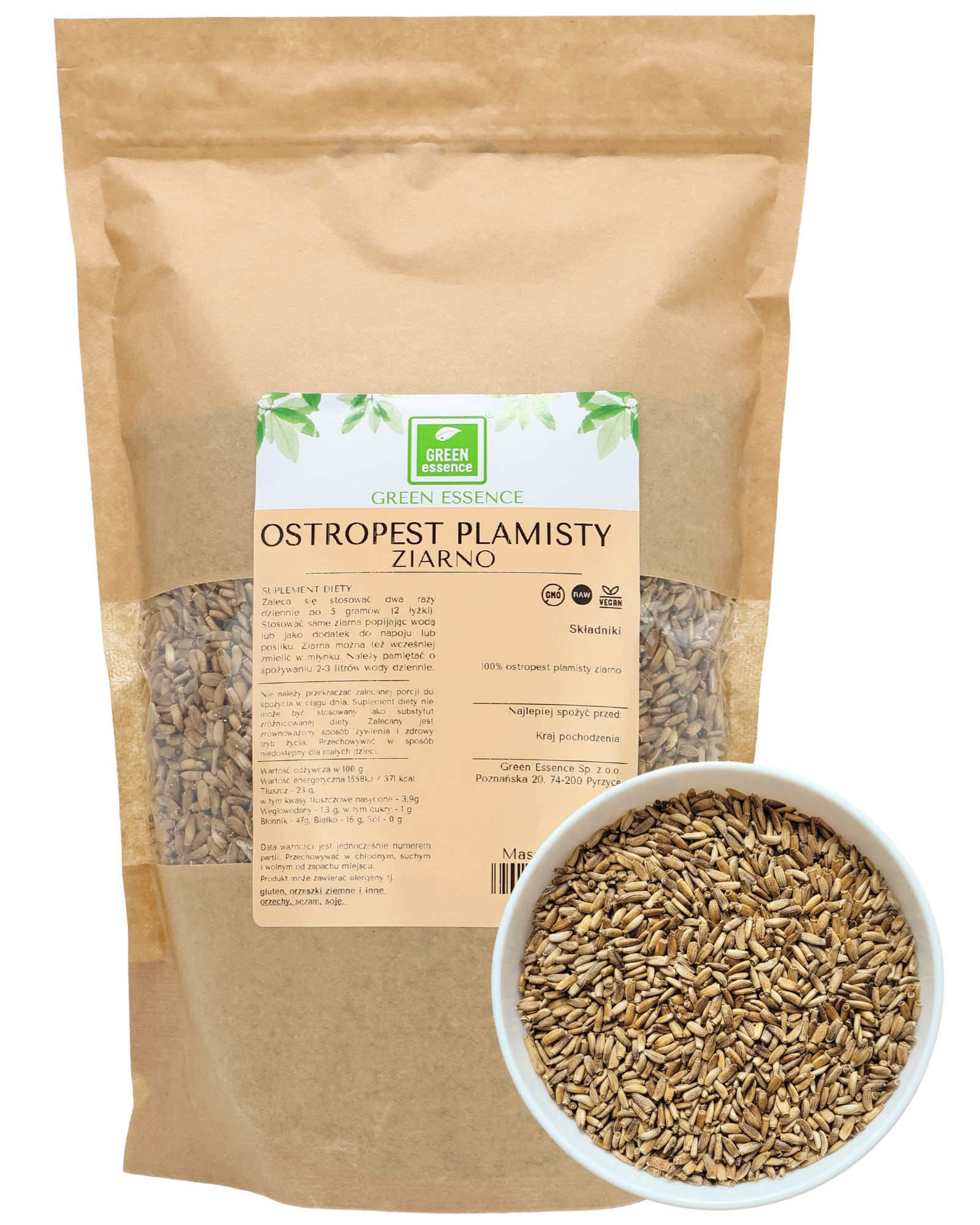 Ostropest plamisty ziarno 5 kg suplement diety - Silybum marianum
