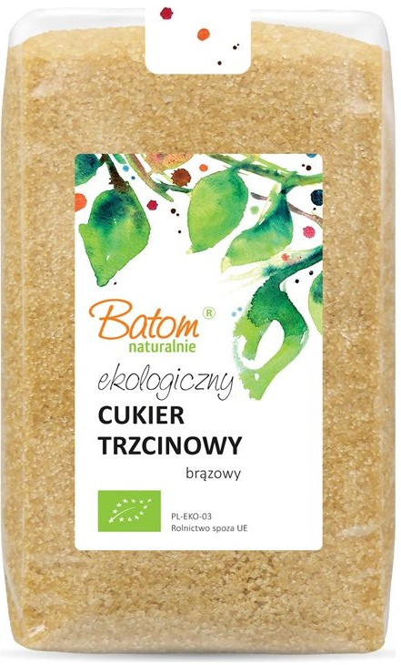 Cukier trzcinowy brązowy Ekologiczny Bio 1 kg - Batom