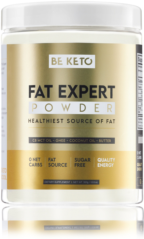 BeKeto Fat Expert Powder 300 g Keto MCT C8 Ghee Olej Kokosowy - suplement diety