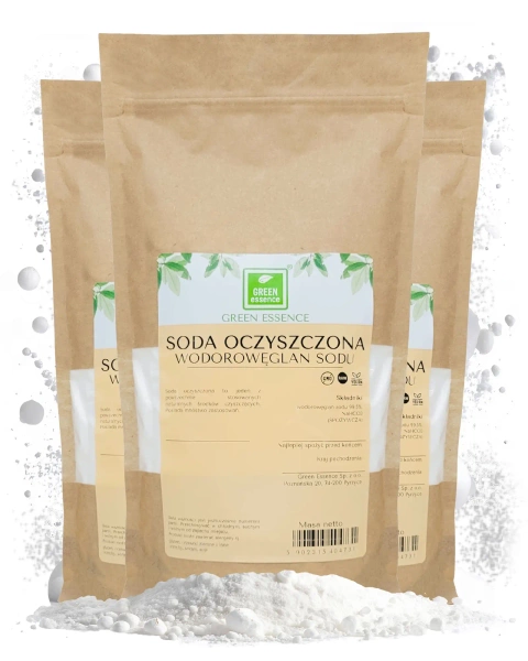 Soda oczyszczona Wodorowęglan sodu 3 kg ZESTAW 3x 1 kg