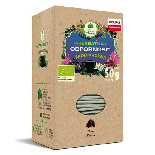 Herbatka na Odporność Ekologiczna Bio 25x 2 g - Dary Natury