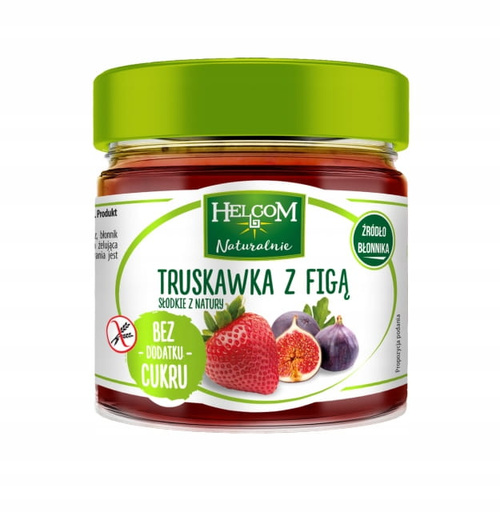 Pasta owocowa z truskawką i figą bez cukru 200 g - Helcom