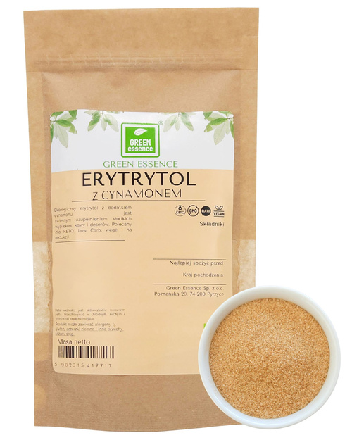 Erytrytol cynamonowy BIO 250 g Ekologiczny erytrol z cynamonem