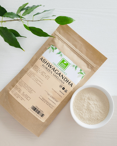 Ashwagandha korzeń mielony 100 g żeń-szeń indyjski Adaptogen