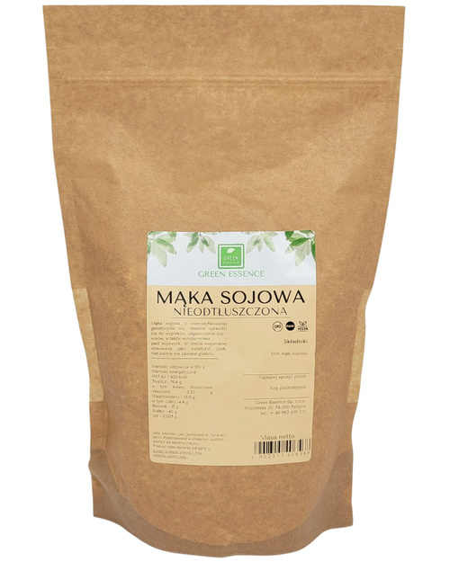 Mąka sojowa 1 kg - nieodtłuszczona (WAŻN. 28.02.2025)