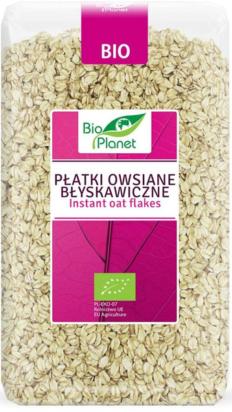 Płatki owsiane błyskawiczne Ekologiczne 600 g - Bio Planet