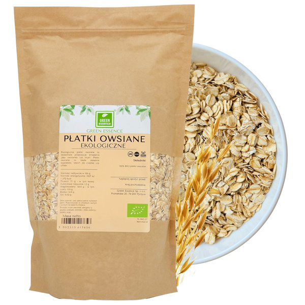 Płatki owsiane BIO 1 kg Ekologiczne naturalne