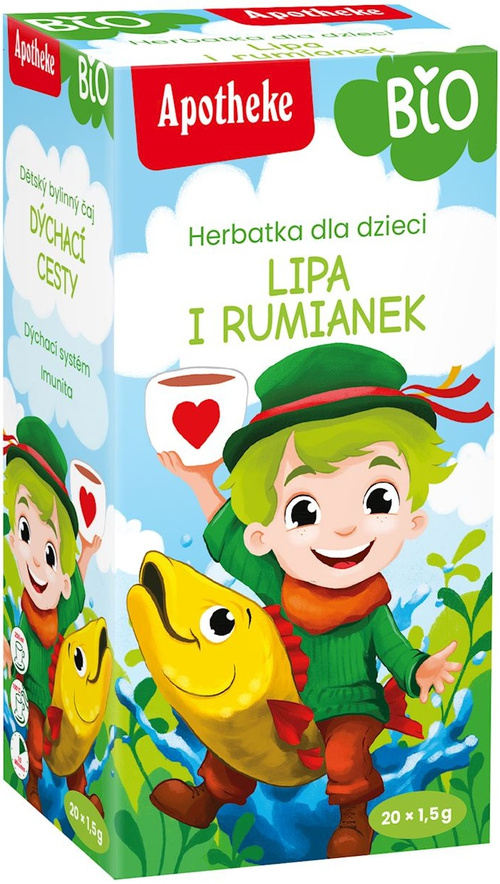 Herbatka dla dzieci Lipa i Rumianek BIO 30 g Apotheke