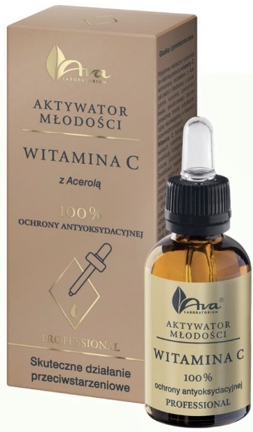 Witamina C z Acerolą serum przeciwstarzeniowe - Aktywator Młodości 30 ml - Ava