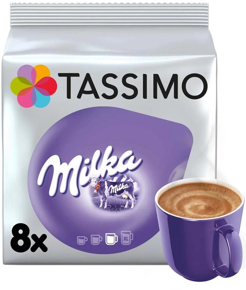 Tassimo Milka kapsułki 8 napojów rozm. L - napój czekoladowy Czekolada gorąca (WAŻN. 13.02.2025)