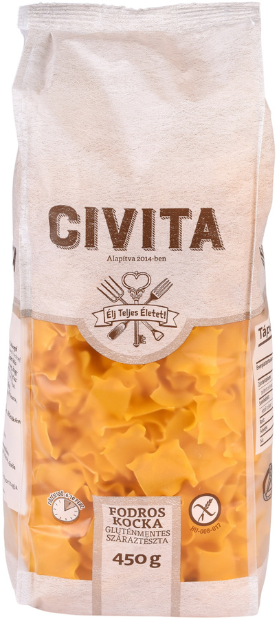 Makaron kukurydziany Bezglutenowy Łazanki Falowane 450 g Civita