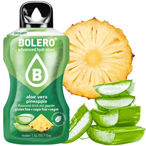 Bolero Drink Aloe Vera Pineapple - napój w proszku ze stewią Aloes Ananas 9 g