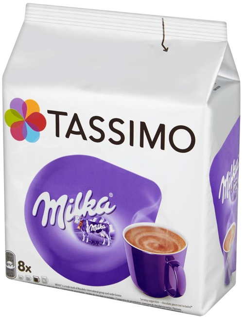 Tassimo Milka kapsułki 8 napojów rozm. L - napój czekoladowy Czekolada gorąca (WAŻN. 13.02.2025)