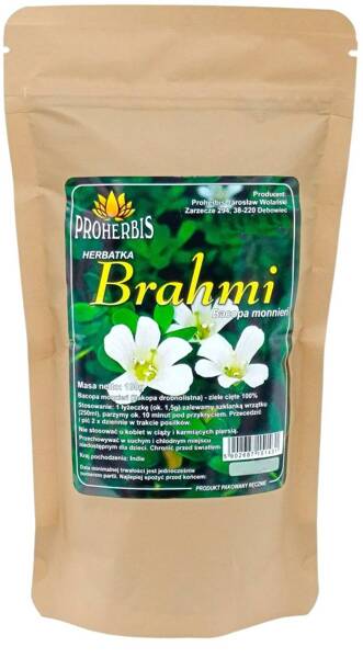 Brahmi Bacopa monnieri herbatka ziele cięte 100 g Proherbis