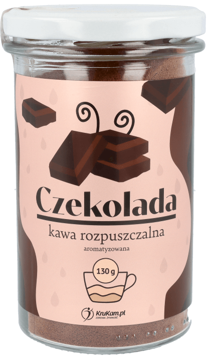 Kawa rozpuszczalna Czekoladowa Bez Cukru 130 g - Krukam