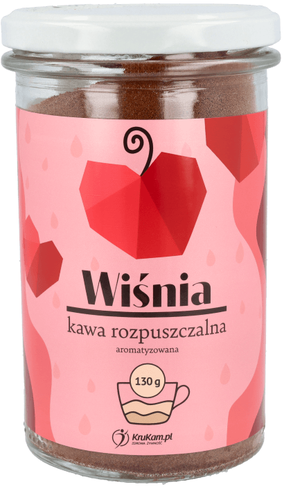 Kawa rozpuszczalna Wiśniowa Bez Cukru 130 g - Krukam