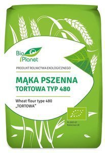 Mąka pszenna tortowa TYP 480 Ekologiczna 1 kg - Bio Planet