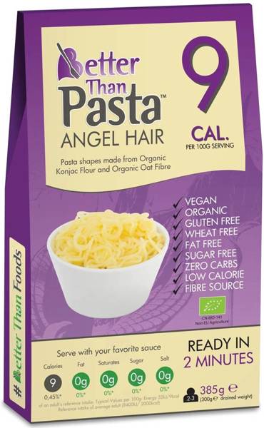 Makaron Konjac Pasta Angel Hair Bezglutenowy BIO 385 g Better Than Foods - KETO