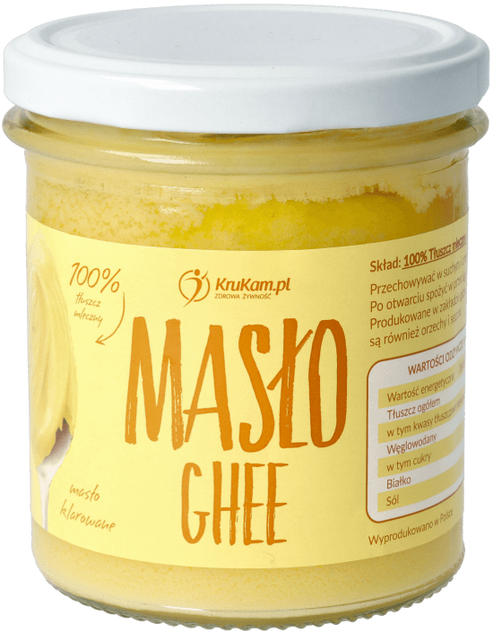 Masło klarowane Ghee 300 ml tłuszcz Keto - Krukam