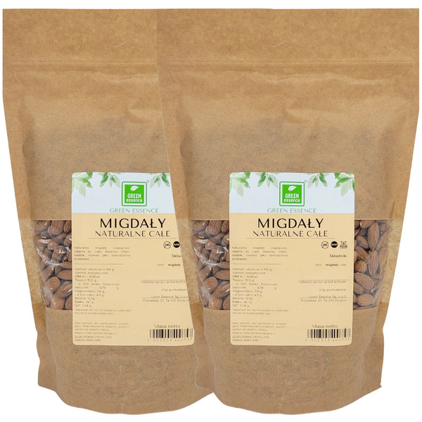 Migdały całe naturalne - duże 2x 1 kg - ZESTAW