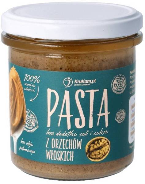 Pasta z orzechów włoskich naturalna - masło orzechowe Bez Cukru 300 g KETO - Krukam