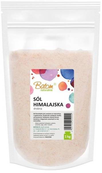 Sól himalajska różowa drobna 1 kg Batom