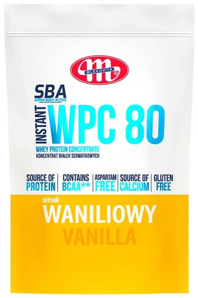 WPC 80 Instant Waniliowy Koncentrat białek serwatkowych 700 g - SBA Mlekovita