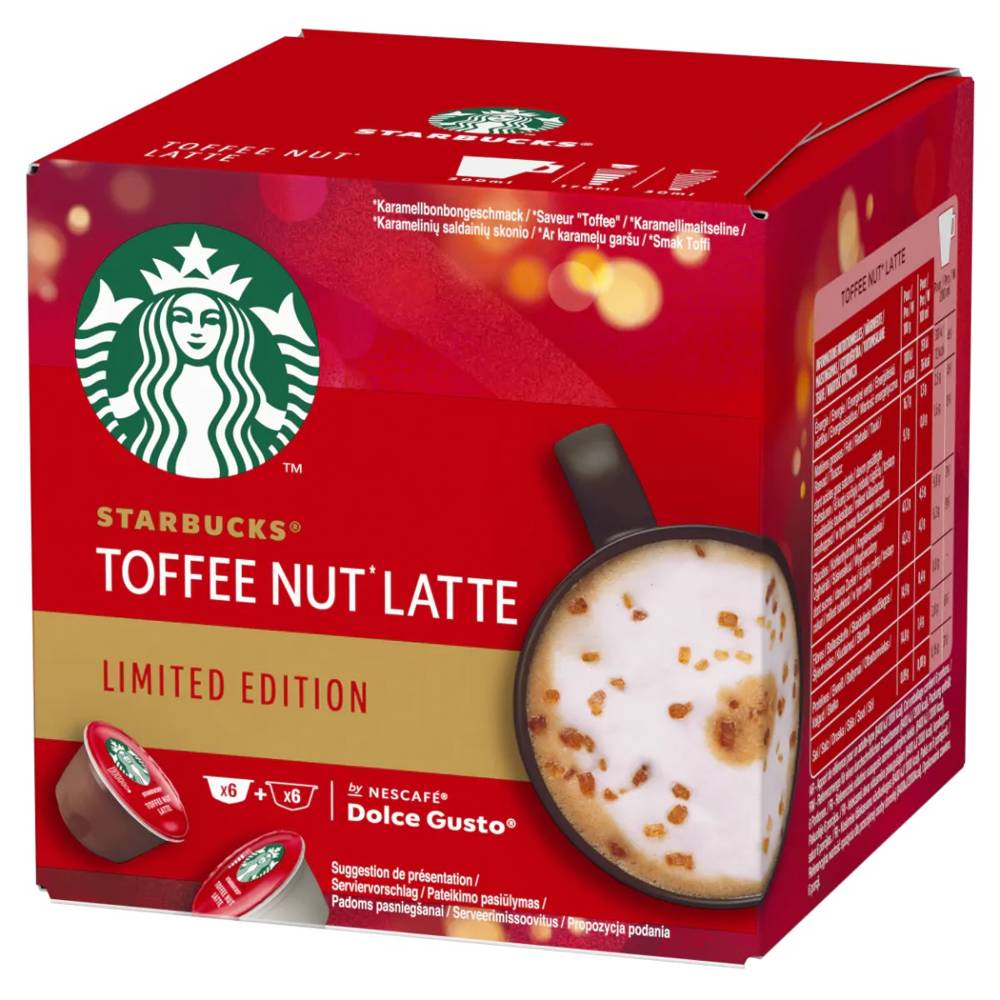 Nescafe Dolce Gusto Starbucks Toffee Nut Latte 12 kapsułek - kawa w  kapsułkach - sklep Zielona Esencja